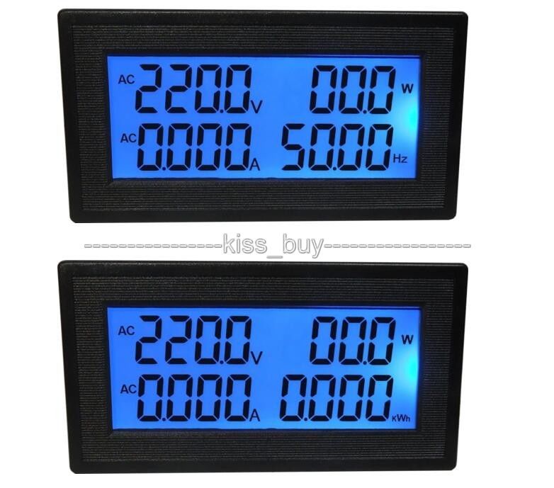 DYKB AC Multimeter Digital LCD AC 60-500V 200A Voltmeter Ammeter Voltage Current Power Factor KWH Frequency 110V 220V 380V