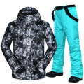 Ski Suit Men Winter Warm Waterproof Breathable And Touch Screen Gloves Snow Jacket And Pants Skiing And Snowboarding Jacket Men