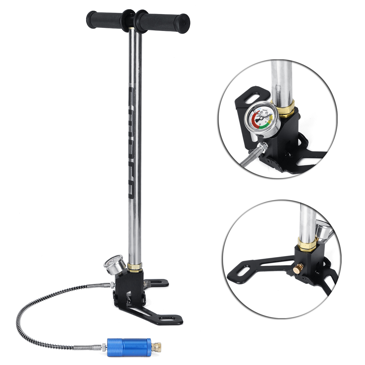 For 0.5L Scuba Diving Spare Tank Hand Pump Oxygen Air Tank Hand Operated Pump For SMACO Spare Underwater Breathing Accessories