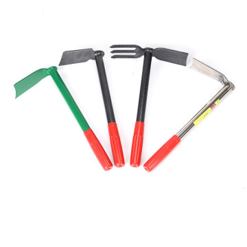 Steel Hoe with Non-slip handle garden tools digging Excavator Portable garden pickaxe rake Shovel for Planting Agricultural Tool