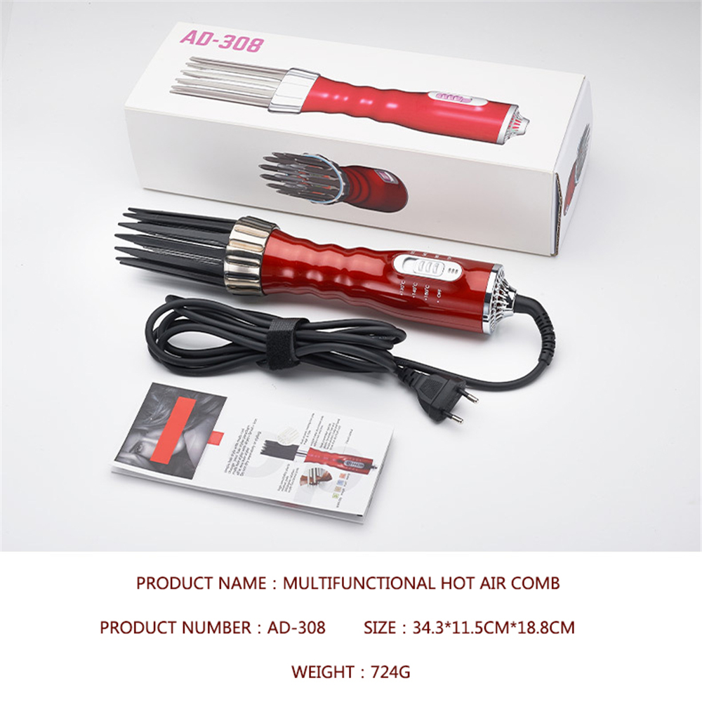 3 In 1 Hair Styling Machine Electric Hair Curler Hair Dryer Ionic Comb 3 Level Adjustmen Hair Curler Rollers Hair Dryer Brush
