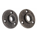 1pc 1/2",3/4" Thread Iron Pipe Fittings Wall Mount Floor Antique Flange Piece Hardware Tool Black