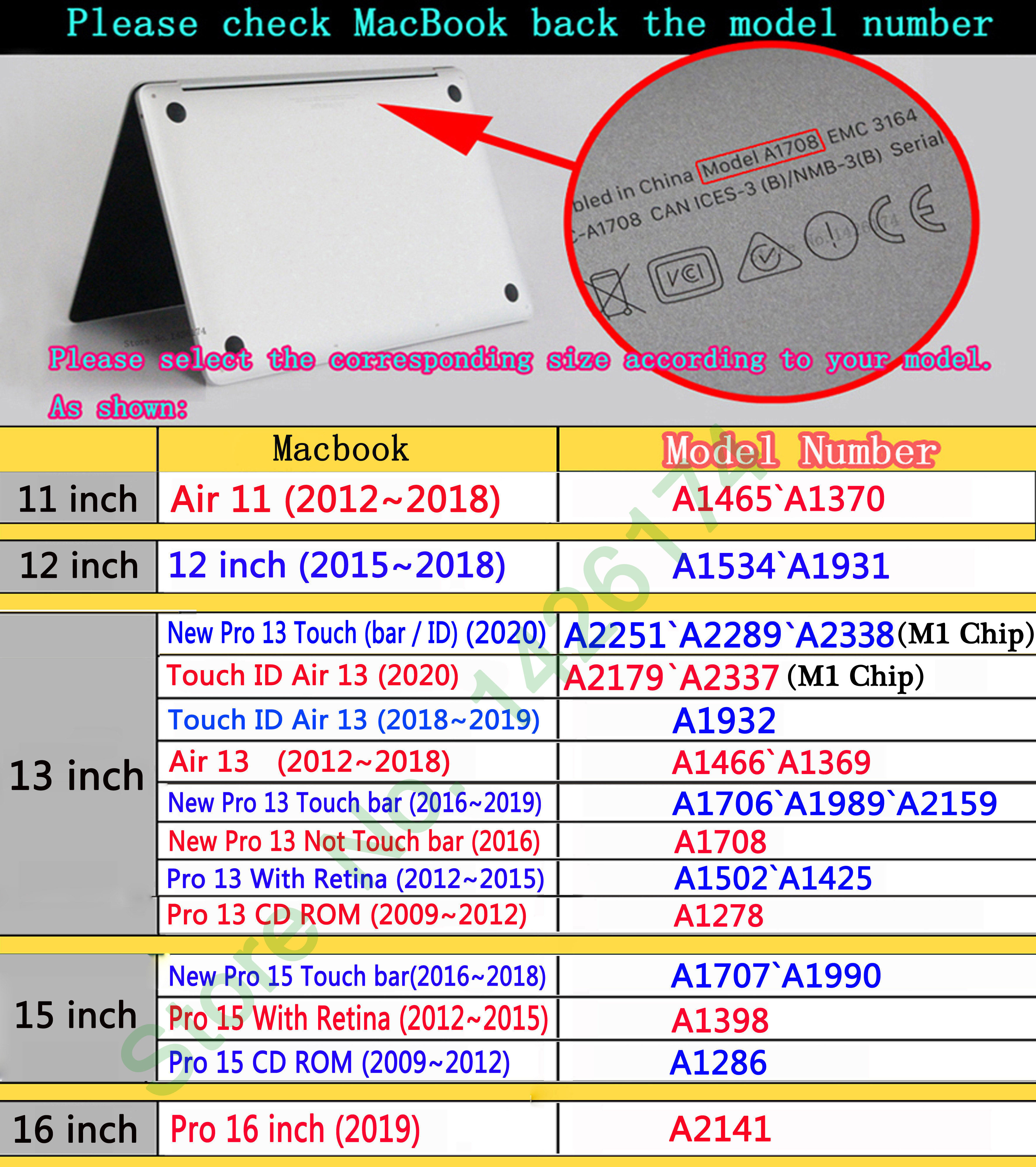 New Laptop Case For Apple Macbook M1 Chip Air Pro Retina 11 12 13 15 16 inch Laptop Bag,2020 Touch Bar ID Air Pro 13.3 Case