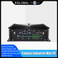 Expert Industrial Fanless Mini PC i5 8250U i7 7500U 2*DDR4 2*Lans Desktop Computer Win10 Linux 6*COM GPIO 4G SIM VGA HDMI WiFi