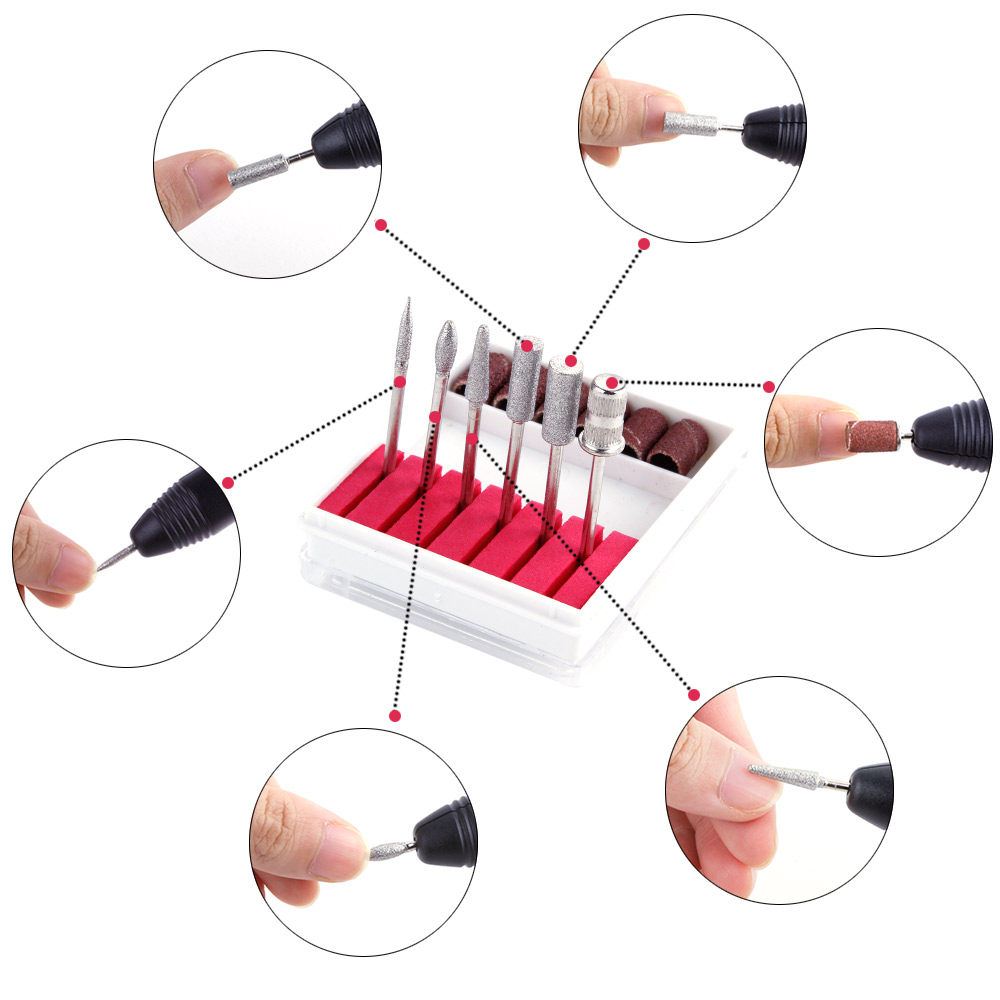 Electric Machine Pedicure Cutters Manicure for Milling Manicure Pen Nail Drill Bits Apparatus Nail Art Cuticle Gel Remover Tool