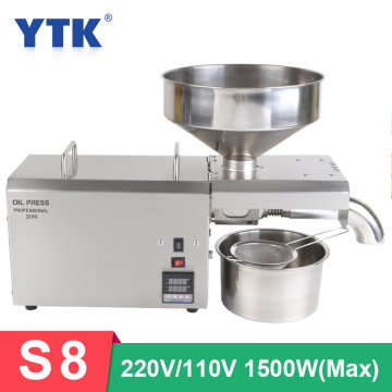 S8 automatic commercial oil press intelligent high extraction rate flax seed peanut oil press 1500W（max）