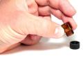 12pc 1 ml Amber Essential Oil Bottle with Orifice Reducer and cap Wonderful2.09