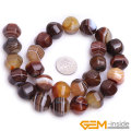 Yellow Lantern Botswana Sardonyx Beads Natural Carnelian Stone Beads DIY Loose Beads For Jewelry Making Strand 15 Inches