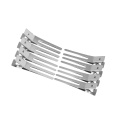 New 20Pcs Stainless Steel Prong Hair Clips Hairdressing Double Hole Pin Barrettes Curl Setting Section Clips Hair Accessories