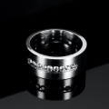 Titanium Stainless Steel Wedding Crystal Rings For Women A Line Of CZ Fashion Jewelry Wholesale