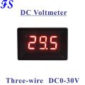 DC 0-30V Voltmeter 0.36'' LED Digital Voltage Meter DC Volt Panel Meter Voltage Monitor DC Mini Voltmetre Power Supply DC3.3-30V