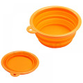 Pet Silica Gel Bowl Dog Cat Collapsible Silicone Dog Bowl Candy Color Outdoor Travel Portable Puppy Food Container Feeder Dish