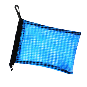 2pcs Mesh Equipment Bag With Drawstring Closure Cord For Swimming Beach Diving Travel Gym