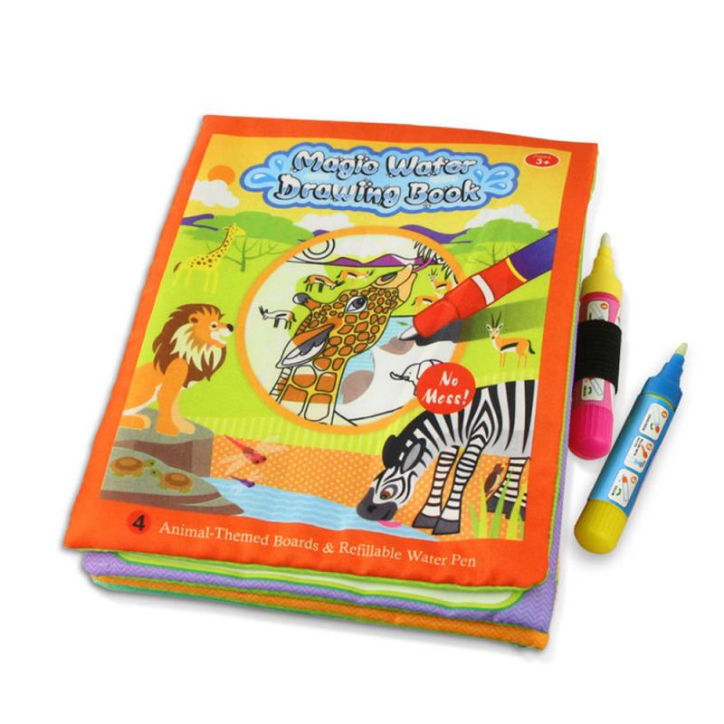 New Design 4 Types Painting Books Coloring Magic Water Drawing Book For Kids Children's Educational Funny Drawing Toys Dropship