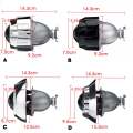 Pair 2.5" Left Right Universal Car Bi xenon HID Projector Retrofit Headlight Lens Auto Angle Eyes H1 H4 Kit