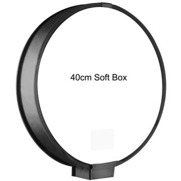 Foldable On-top 40cm Round Soft Box Flash Diffuser Speedlight Softbox for for NikonCanonYongnuoSonys Photo Studio Accessories