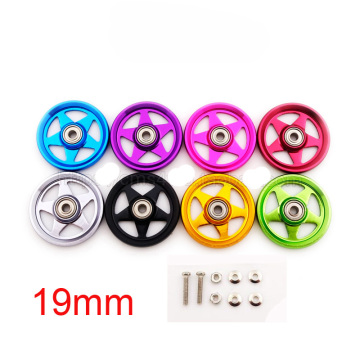 4PCS/8PCS 94996 Aluminum Alloy 19mm Five Star Guide Roller Low Friction High Precision Guide Wheel With Screw Tamiya Mini 4WD