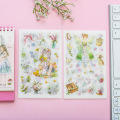 6 Sheets /Pack Butterfly Fairy Pastoral Elves Adhensive Stickers Notebook Album DIY Decoration Stickers Stick Label