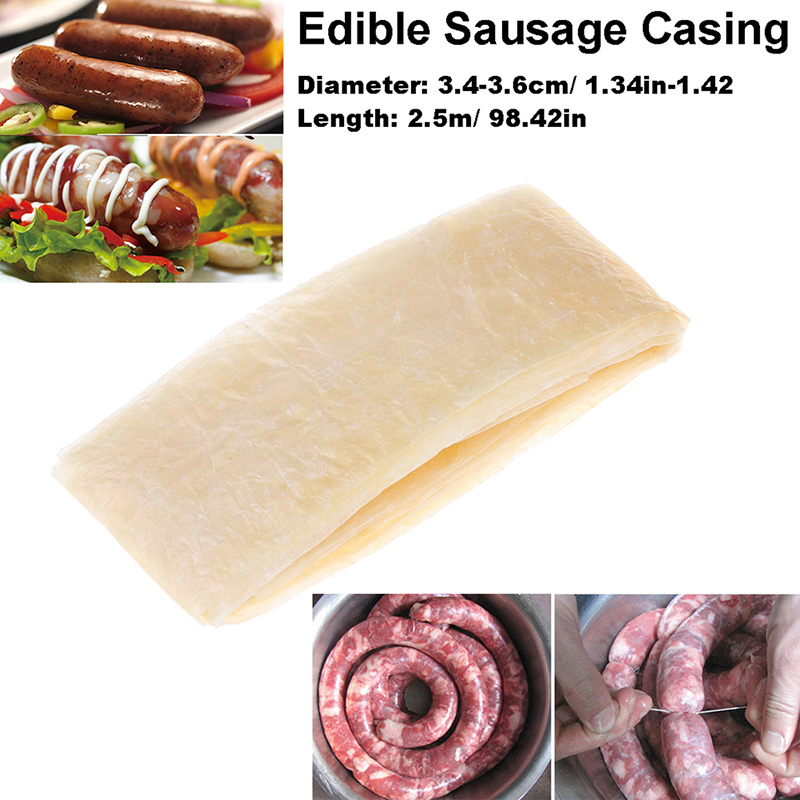 Sausage Packaging Tools Sausage Tube Casing For Sausage Maker Machine Hot Dog Hamburger Cooking Tools Edible Casings