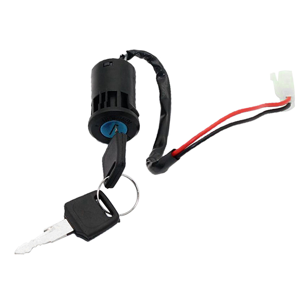 Ignition Key Switch 2 Wires for Electric Motorcycle Scooter ATV Moped Gokart