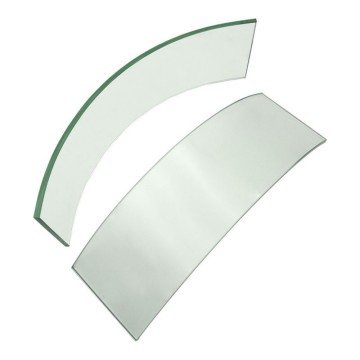 Curved balustrade bent tempered glass