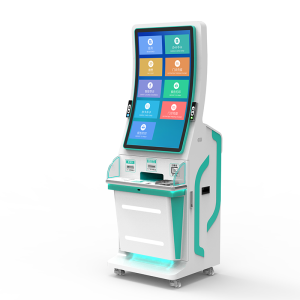 43-Inch Medical Multifunction Kiosk with Curved Screen
