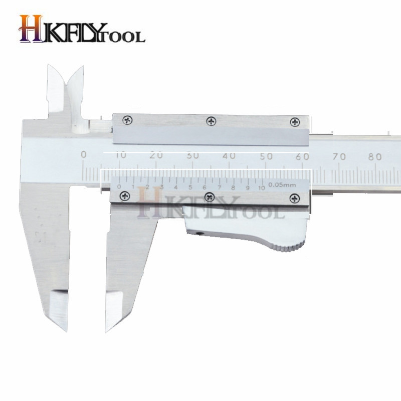 6" 0-150mm 4way measurement Vernier Caliper self lock Metal Caliper Gauge Micrometer Measuring Tools