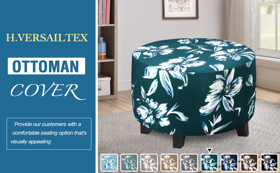 New Floral Printing Round Sofa Cover