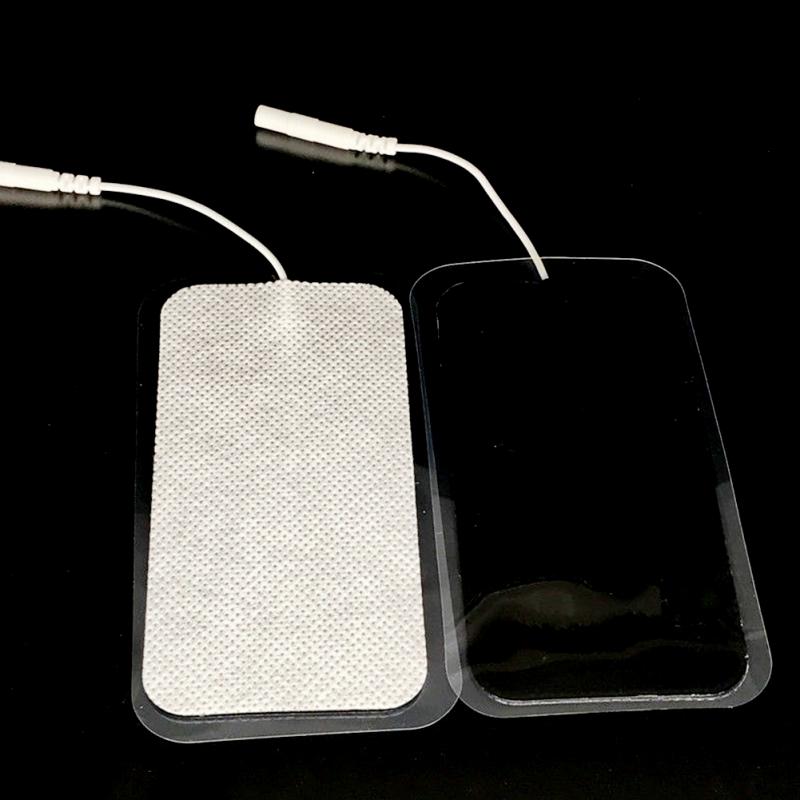 10pcs/lot Electrode Pads for Tens Units White Cloth for Slimming Massage Digital Therapy Machine Massager 5x10 cm