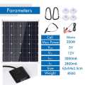 200W Solar Panel 12V 5V Monocrystalline Solar Cells With 10/20/30A Controller Solar Battery Outdoor Car Use