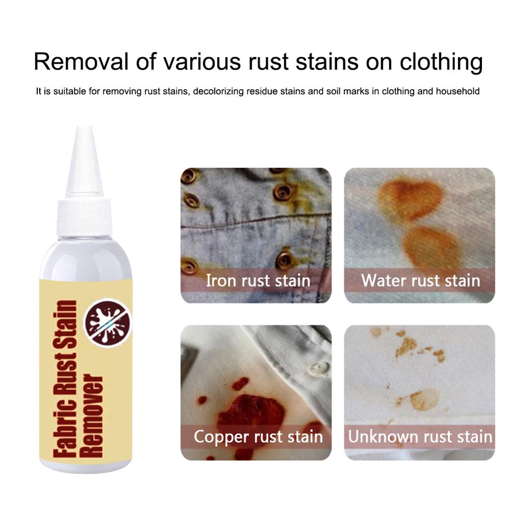 30ml Multi-purpose Rust Remover For Car Clothes Cleaner Fabric Rust Stain Remover Waterless Clothing Cleansing Foam Spray