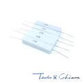 10Pcs 10W 0.68R 1R 1.2R 0.68ohm 1ohm 1.2ohm 0.68 1 1.2 5% Cement Ceramic Power Horizontal Resistor Resistance R Ohm