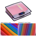 Rainbow File Folder A4 Paper Portable Accordian with File Guide Expanding and Label Cards for Office School Filing Cabinet