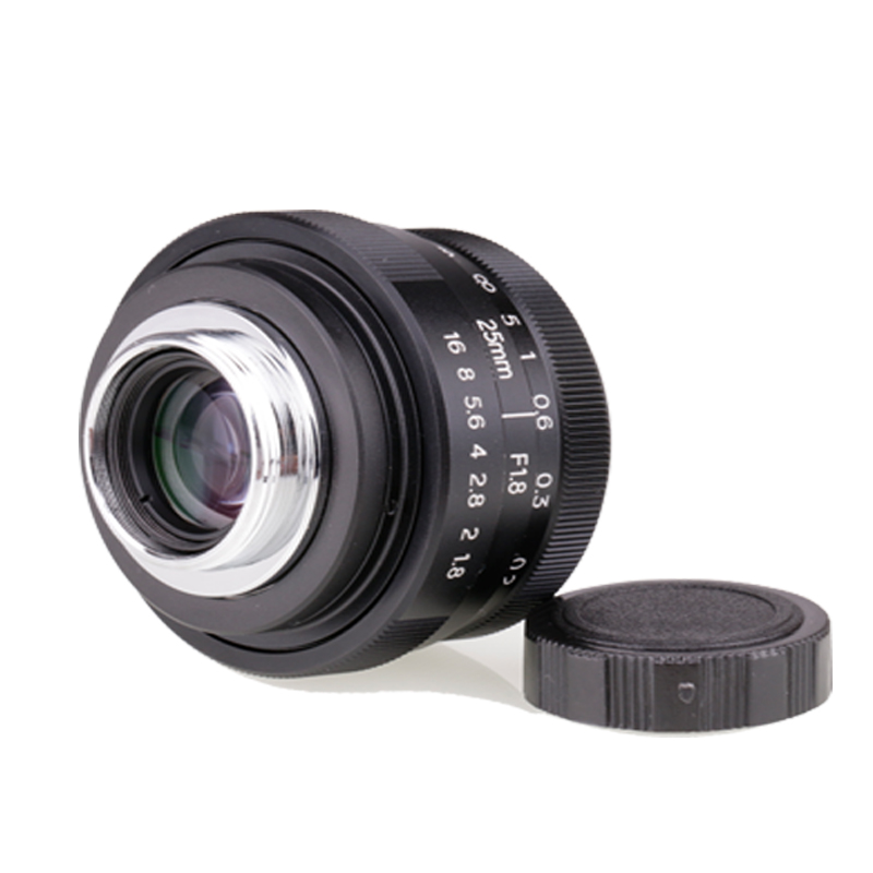 new arrive fujian 25mm f1.8 C mount camera CCTV Lens II for Sony NEX E-mount camera & Adapter bundle black + gift free shipping