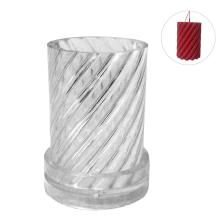 1pc Plastic Candle Mold Manual Candle Making Spiral Shape Model Wax Soap Molds DIY Candle Making Craft Moulds 6.5x11.3cm