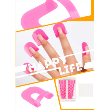 26 Pcs/lot Nail Polish Anti-Flooding Plastic Template Manicure Tools Set Nail Care Women Fashion Model Anti-nail model