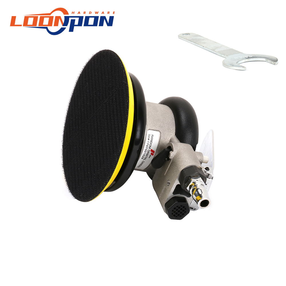 5" Air Sander Round Pneumatic Polisher Air Random Orbital Dual Action Sander Polishing Buffing Tools Polisher for Car