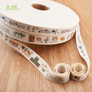 Cotton Printed Webbing 5Yards/lot,DIY Handmade Gift Craft Packing Hair Accessories Wedding Materials Cartoon Ribbon Series