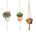 90cm/105cm/122cm Flowerpot Macrame Lifting Rope Flowerpot Net Bag Plant Hanger Basket Hanging Basket Lanyard Hanger Home Garden