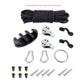 Water Sports Kayak Canoe Anchor Trolley Kit Cleat Rigging Ring Pulleys Pad Eyes Well Nuts Screws Rope Boats Decks Accessories