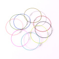 100pcs Stain steel wire 9inch Keychain ring key keyring circle rope cable loop For DIY Jewelry Findings Bangle Bracelet Making