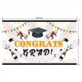 Class 2020 Graduation Party Decoration Background Doctorial Hat Champagnes Banner Decoration Backdrop Curtains Backdrop Stand