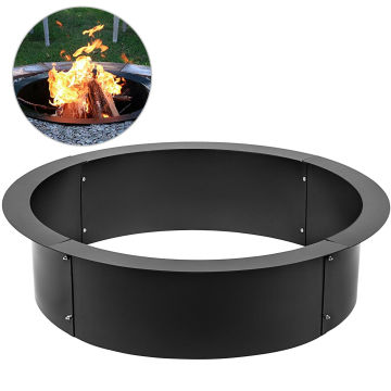 Fire Pit Ring 45 Inch Outsidex 39 Inch Inside 3.0mm Thick Heavy Duty Solid Steel Fire Pit Liner DIY Campfire Ring