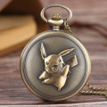 KW Rabbit Cute Copper Hot Trendy Men Womens Bronze Necklace Chain Pendant Alice in Wonderland Quartz Pocket Watch Gift cep saati