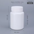 Empty 150ML medicine bottles with lid Food Grade plastic container for pill capsule tablet refillable bottles 20PCS/lot