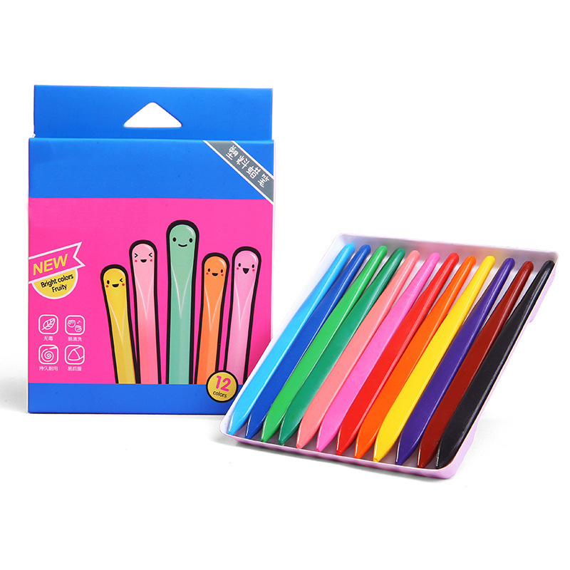 36 Colors Triangular Crayons Triangular Colouring Pencil for Students Kids Children DU55