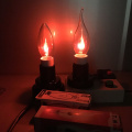 E14 E27 LED Edison Bulb 3W 220V Flame Fire Lighting Lampara Tungsten Orange Red Vintage Flickering Effect Novel Candle Tip Lamp