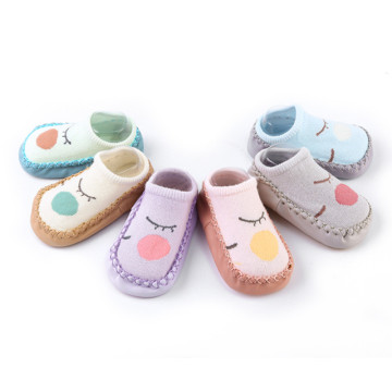 Fashion Baby Socks With Rubber Soles Infant Baby Girls Socks Anti Slip Newborn Baby Boys Socks Shoes Autumn Baby Floor Shoe