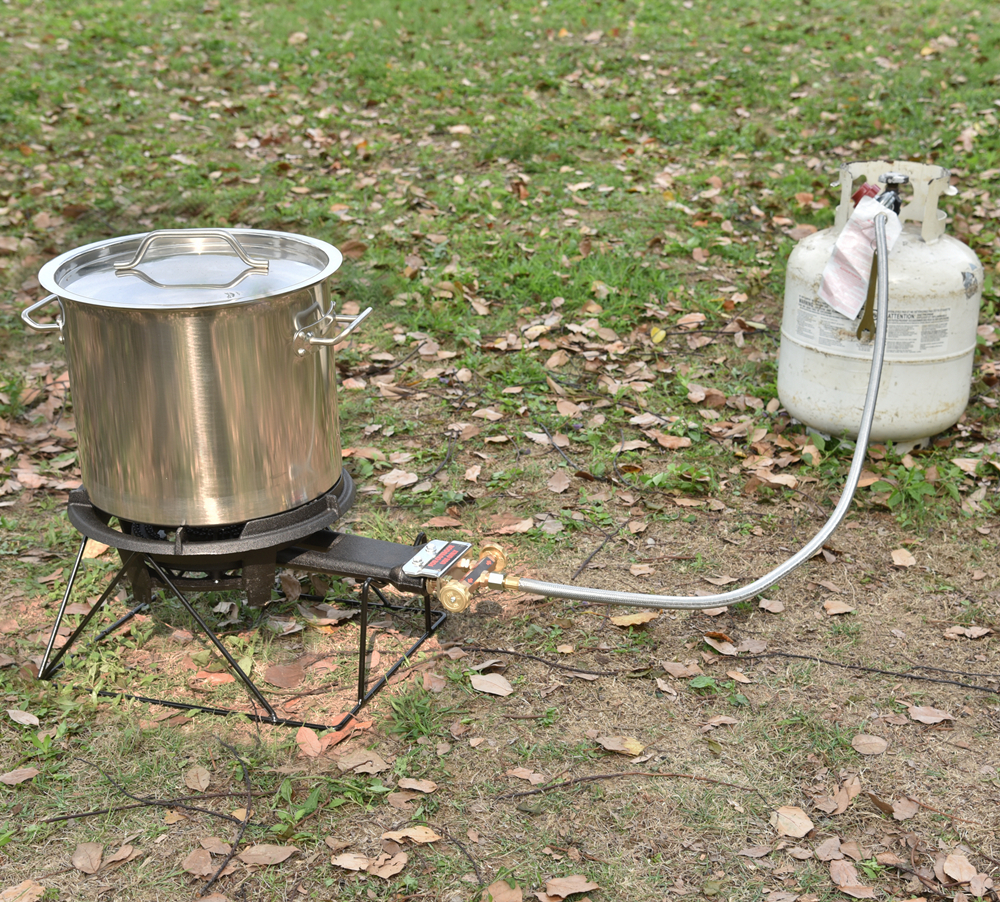 80000 BTU Camping Propane Burner Stove with Stand