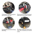 VODOOL 5m 5 Tons Heavy Duty Car Tow Rope Auto Emergency Safety Towing Rope Cable Strap With 2 U Tow Hooks For SUV Truck Trailer
